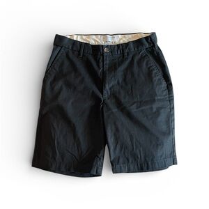 Saddlebred Traveler Classic Fit Black Chino Flat Front Shorts - Men’s Size 30